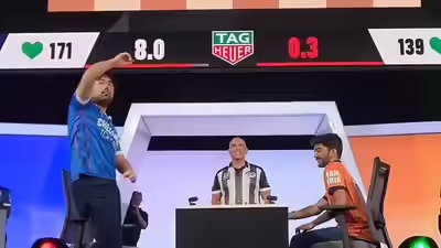 Hikaru Nakamura tosses world champion Gukesh's king away to the crowd after defeating him