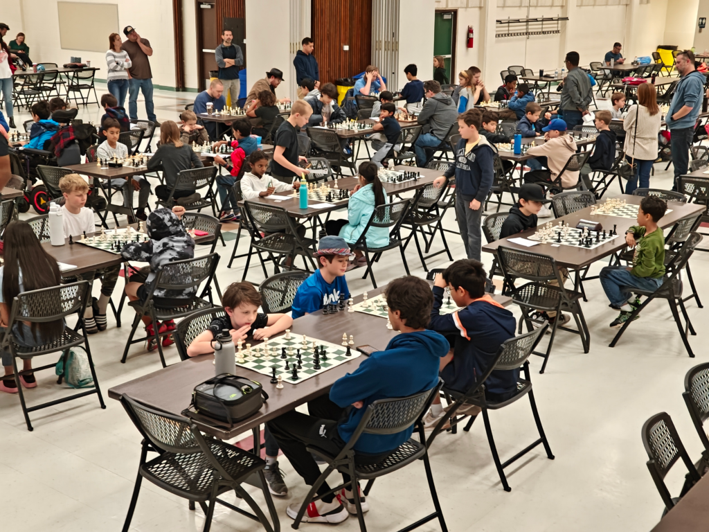 kids playing in a USCF rated tournament with Summit School of Chess in Denver Colorado