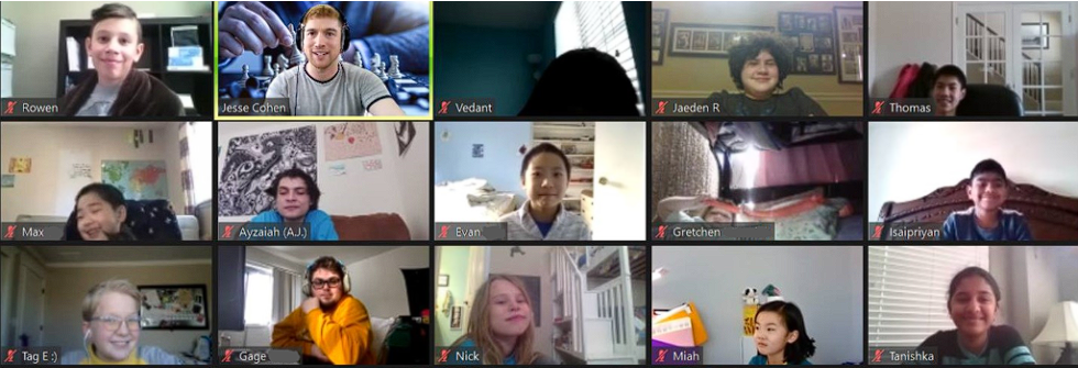 National Master Jesse Cohen works with students of all ages and skill levels online, bringing a fun, engaging and flexible environment to learn.